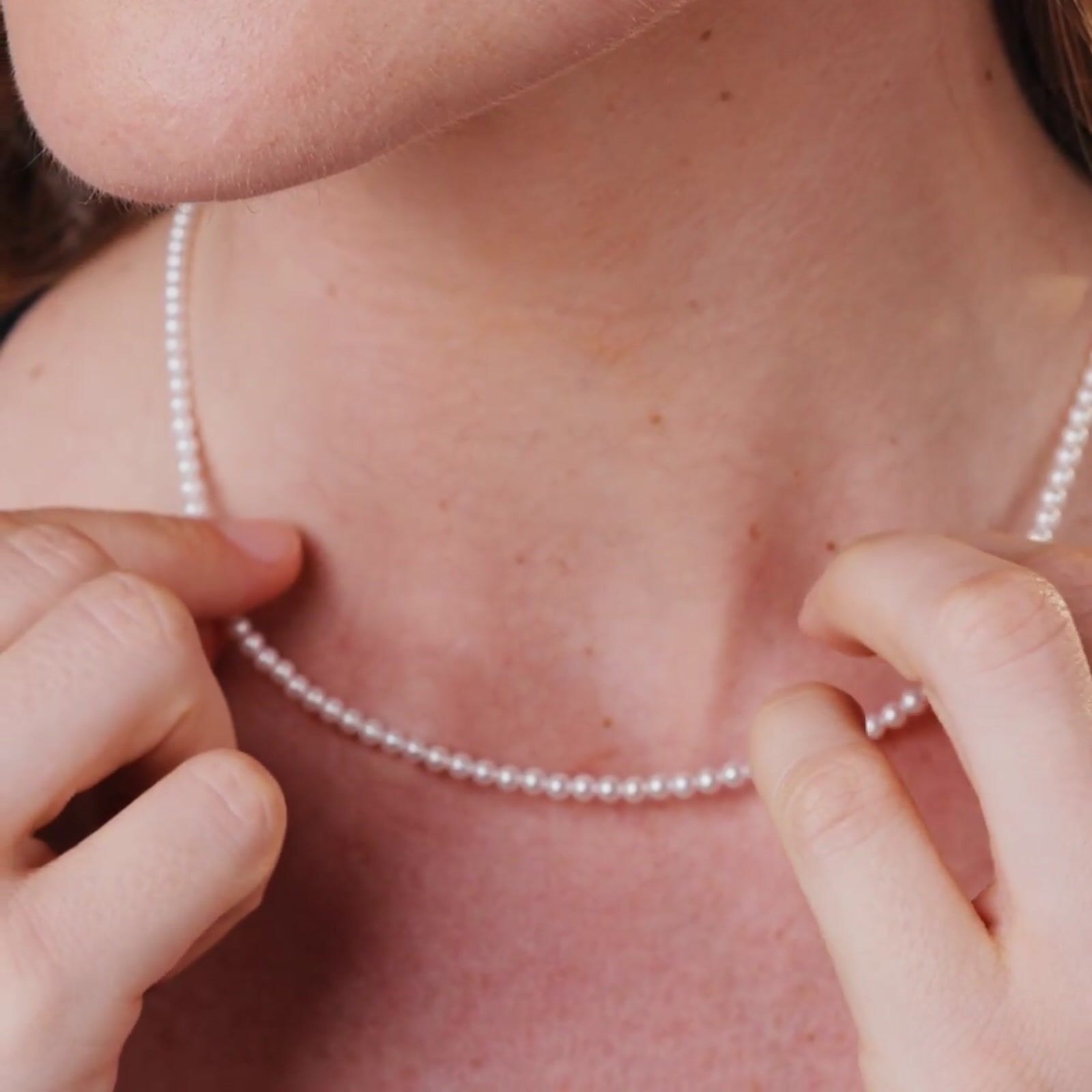 3-4mm White Freshwater Pearl Necklace product video